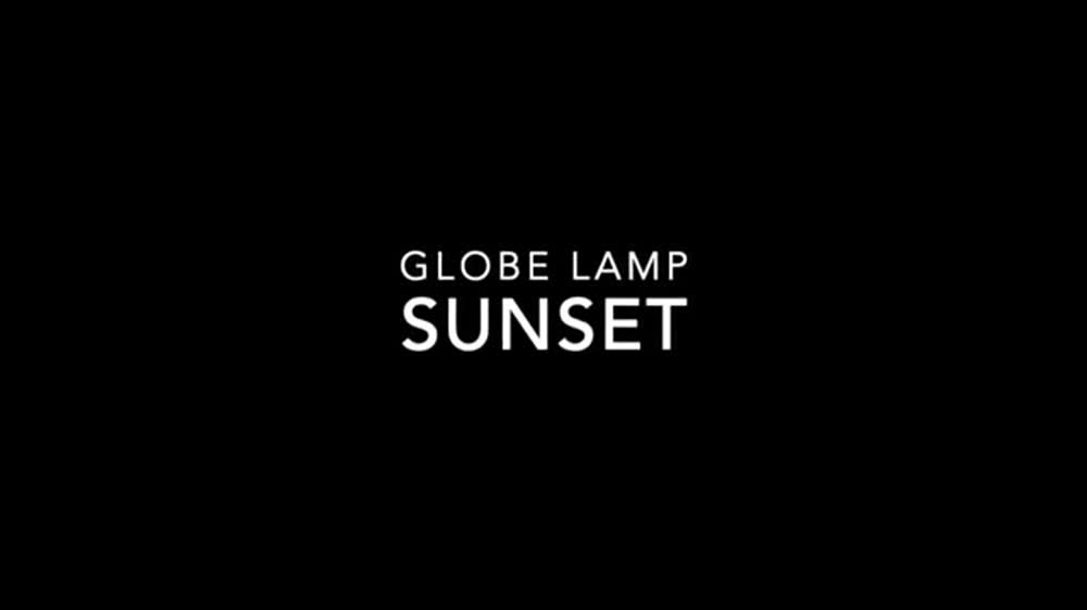 Sweden Crystal Design SUNSET GLOBE LAMP