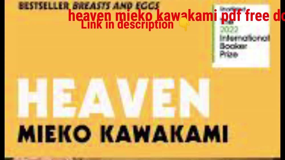 heaven mieko kawakami pdf free download