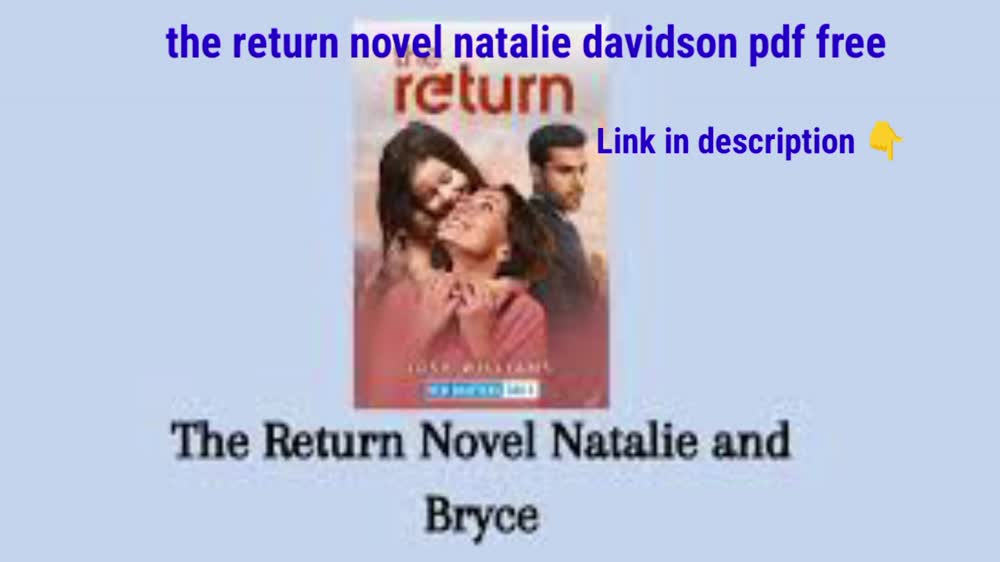 the return novel natalie davidson pdf free download