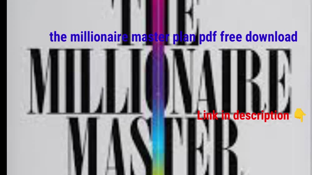 the millionaire master plan pdf free download