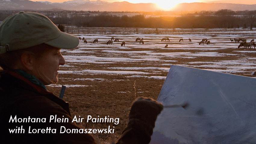 Montana Plein Air Painting with Loretta Domaszewski