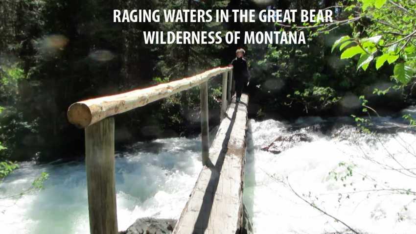 Raging Water in the Great Bear Wilderness of Montana